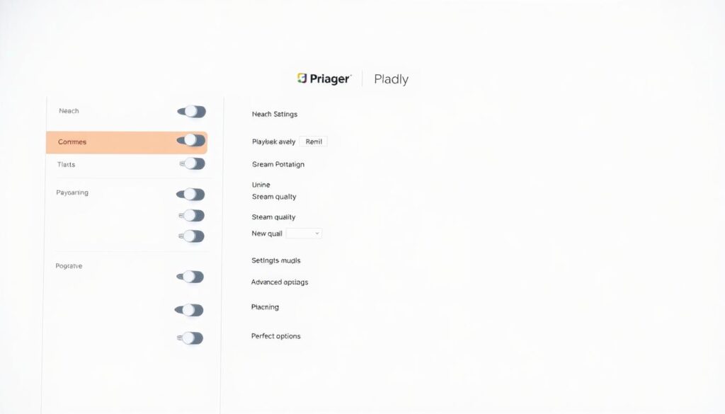 A neatly organized configuration screen for the Perfect Player IPTV app, set against a clean, minimalist backdrop. The foreground features a series of toggle switches, sliders, and dropdown menus, allowing the user to customize playback settings, stream quality, and other advanced options. The middle ground showcases the app's user interface, with a clear, intuitive layout and well-defined icons. The background maintains a soft, neutral tone, creating a sense of focus and professionalism. Subtle lighting from the top left casts a gentle, directional glow, highlighting the app's key features and controls. The overall scene conveys a sense of technical mastery and user-friendly accessibility, perfectly suited for guiding readers through the Perfect Player setup process.