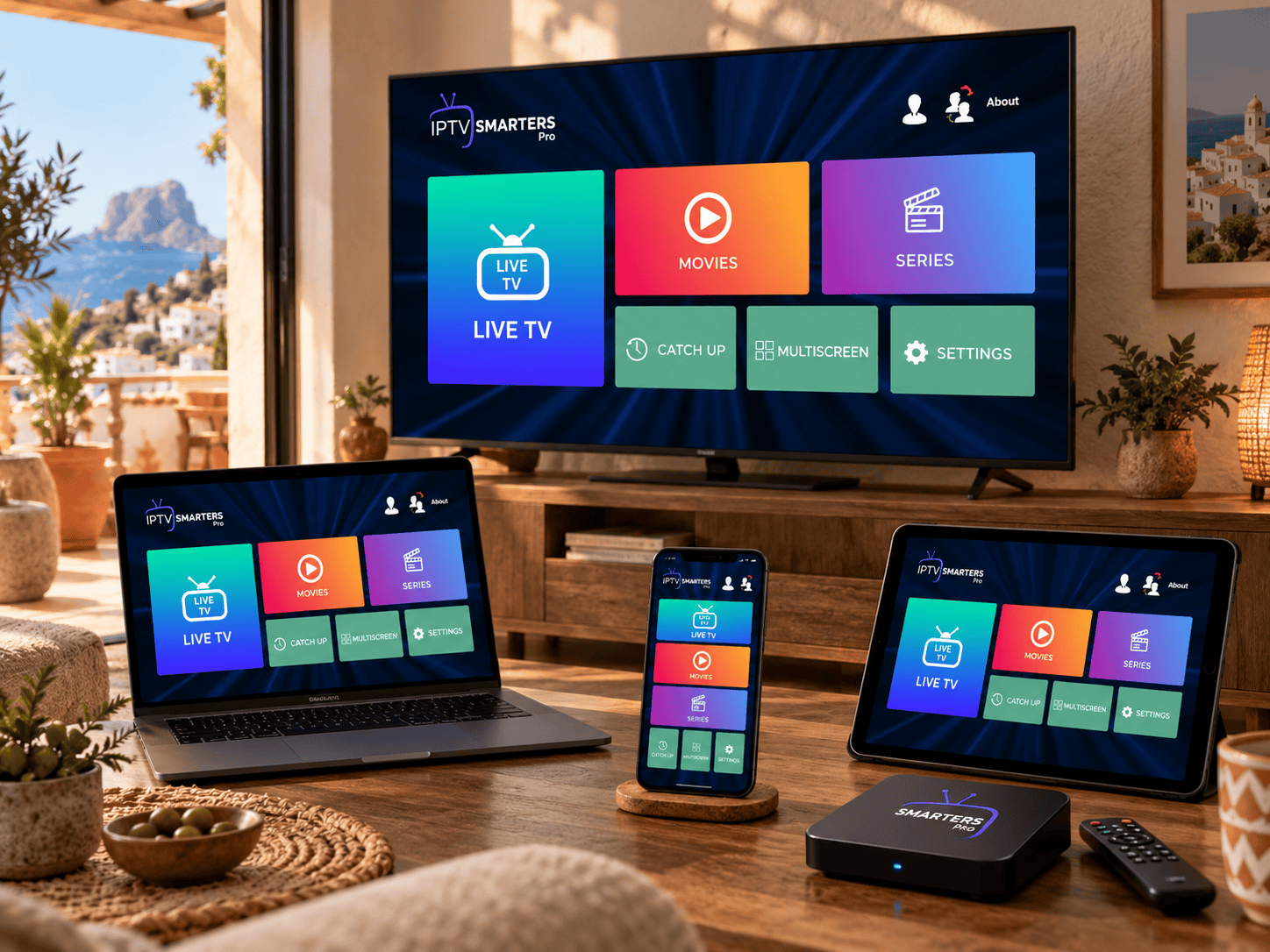 Guía visual de configuración de IPTV Smarters Pro en una Smart TV